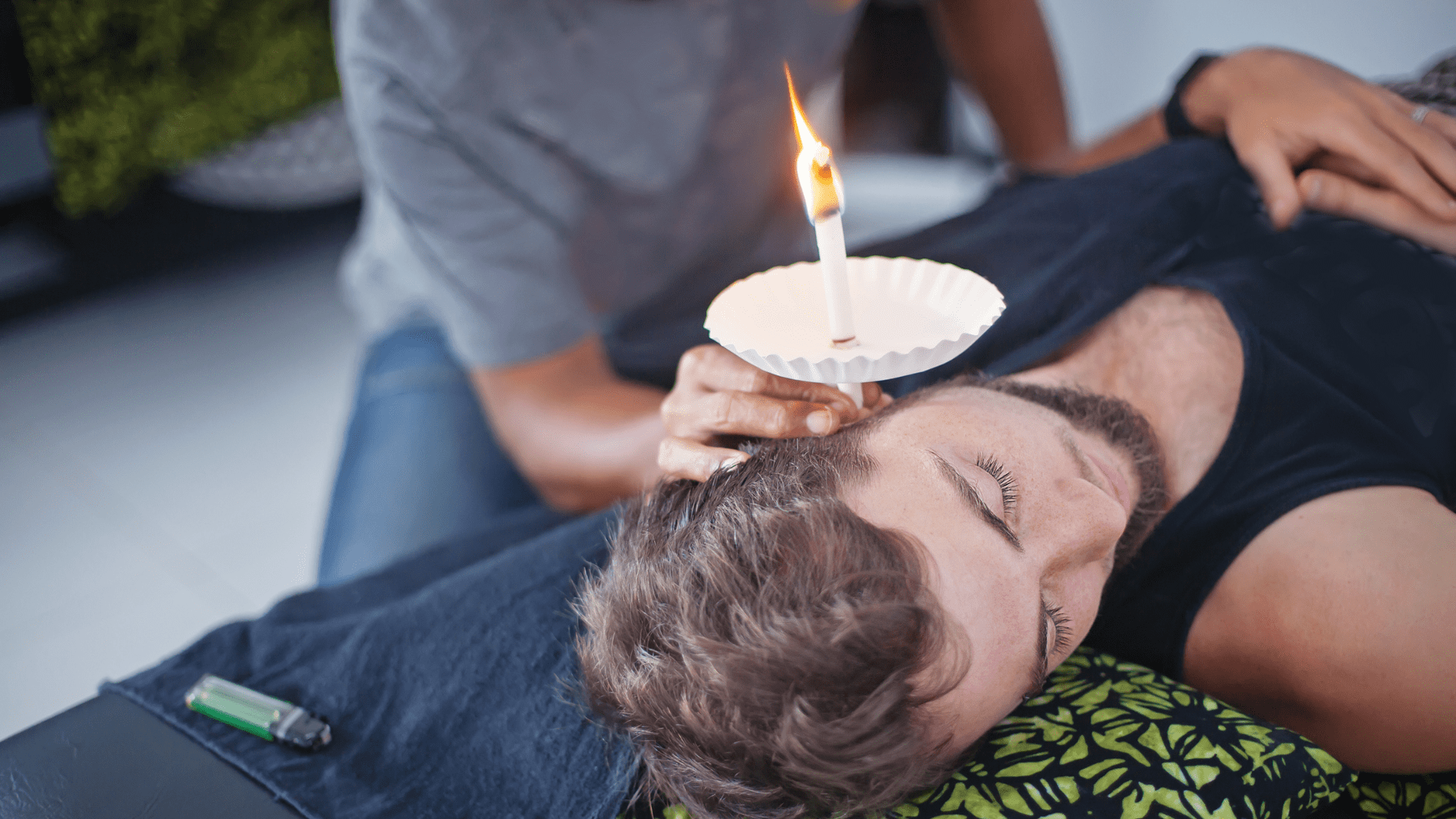 how to massage ear wax out