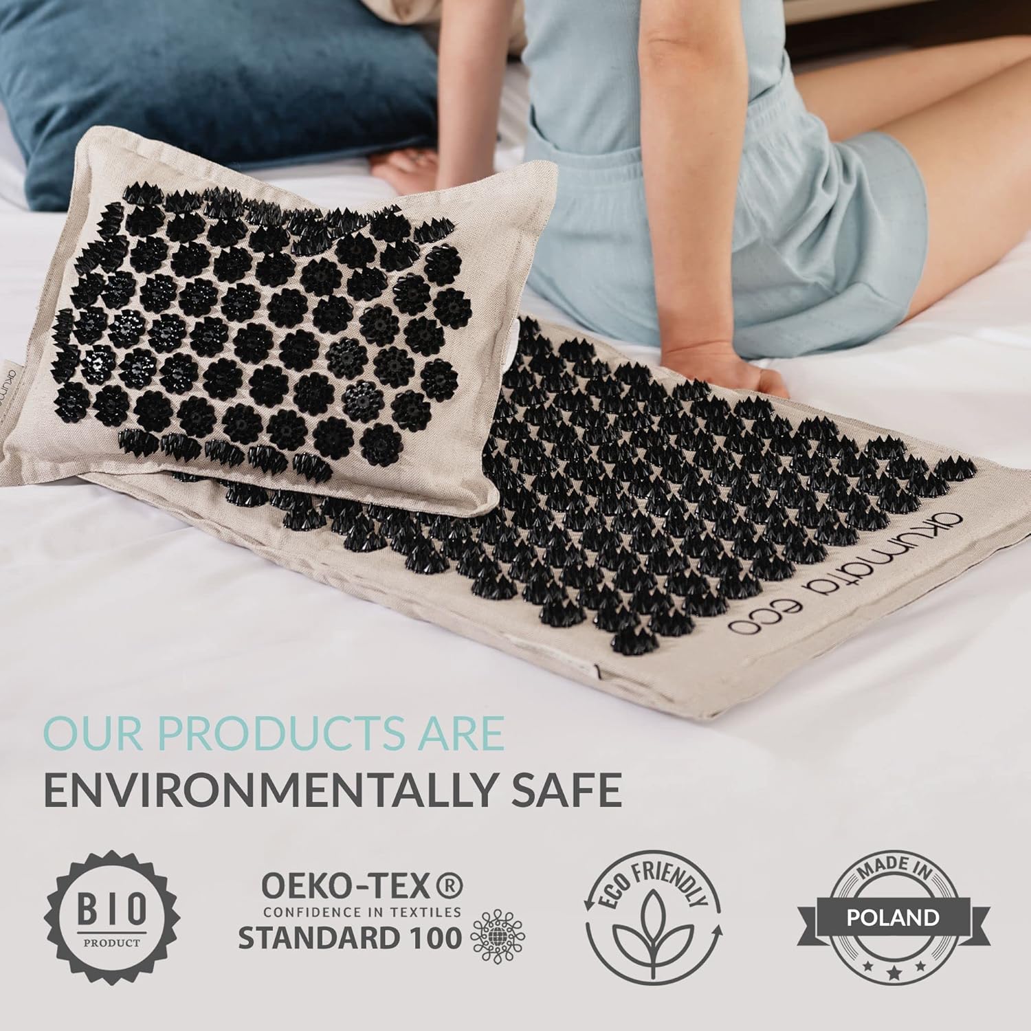 Black Acupressure Mat | Akumata ECO