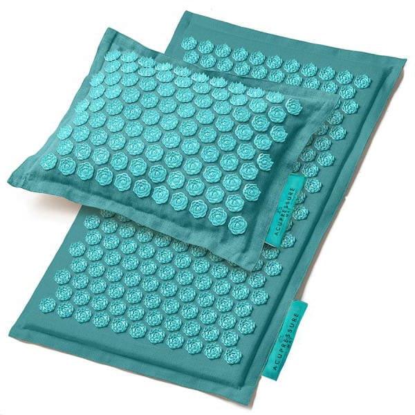 Blue Acupressure Mat And Pillow
